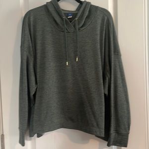 Old Navy Green Heathers Soft Washed Cropped Hoodie Size XXL EUC